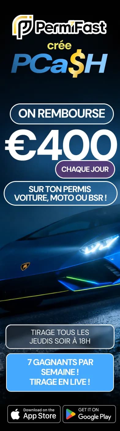 Image promotionnelle du jeu concours quotidien PCash sur PermiFast